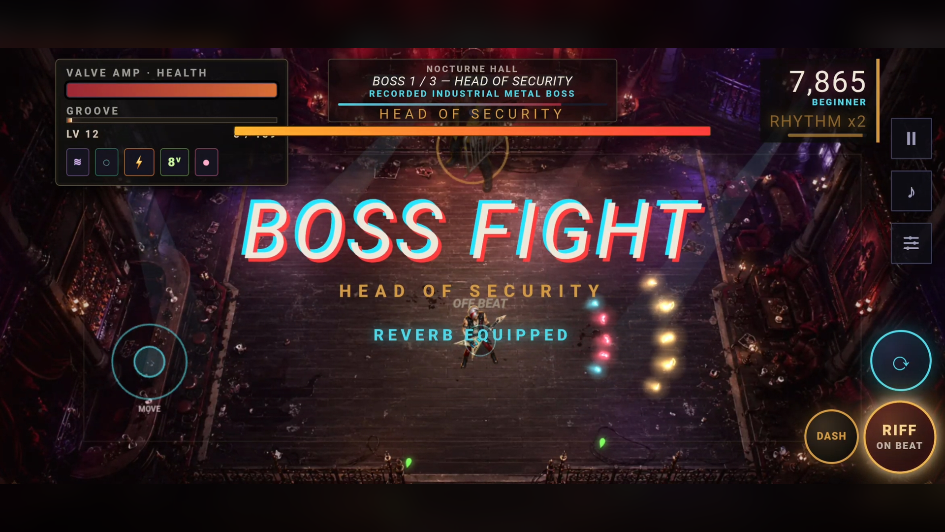 The Head of Security boss fight at Nocturne Hall