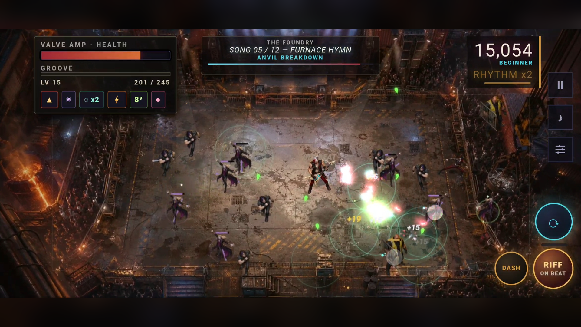 Crowd combat inside The Foundry